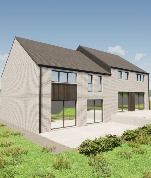 deux nouvelles constructions d'architecte - Graux Mettet 