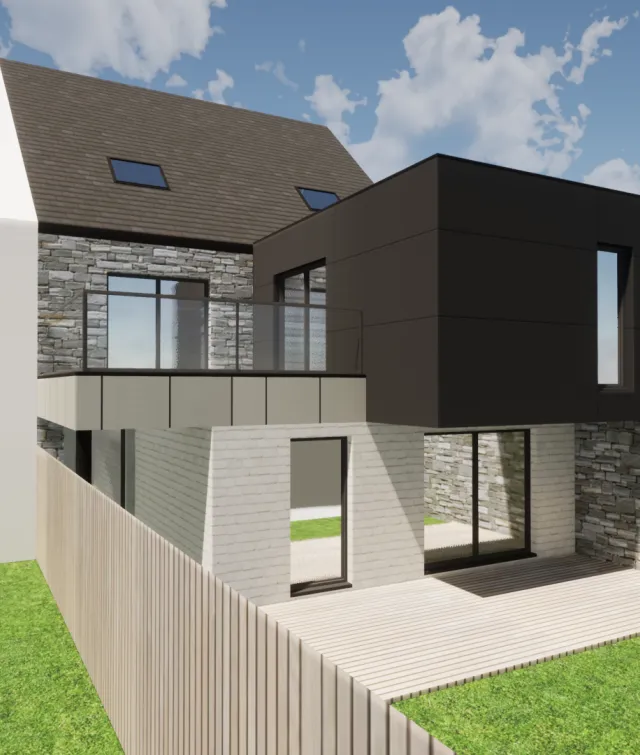 transformation 2 habitats - renovation architecte